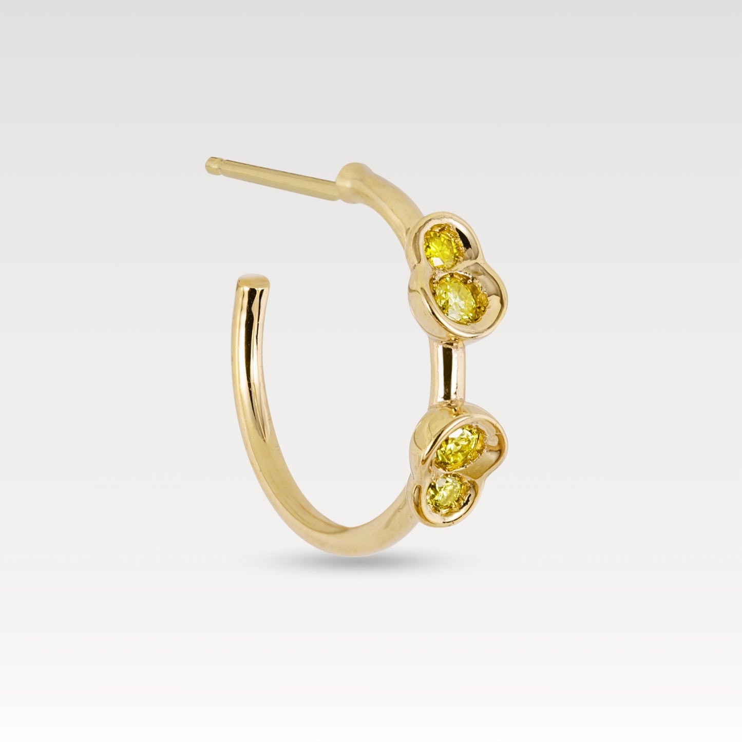 Yellow diamond Obi #22 hoop 12mm