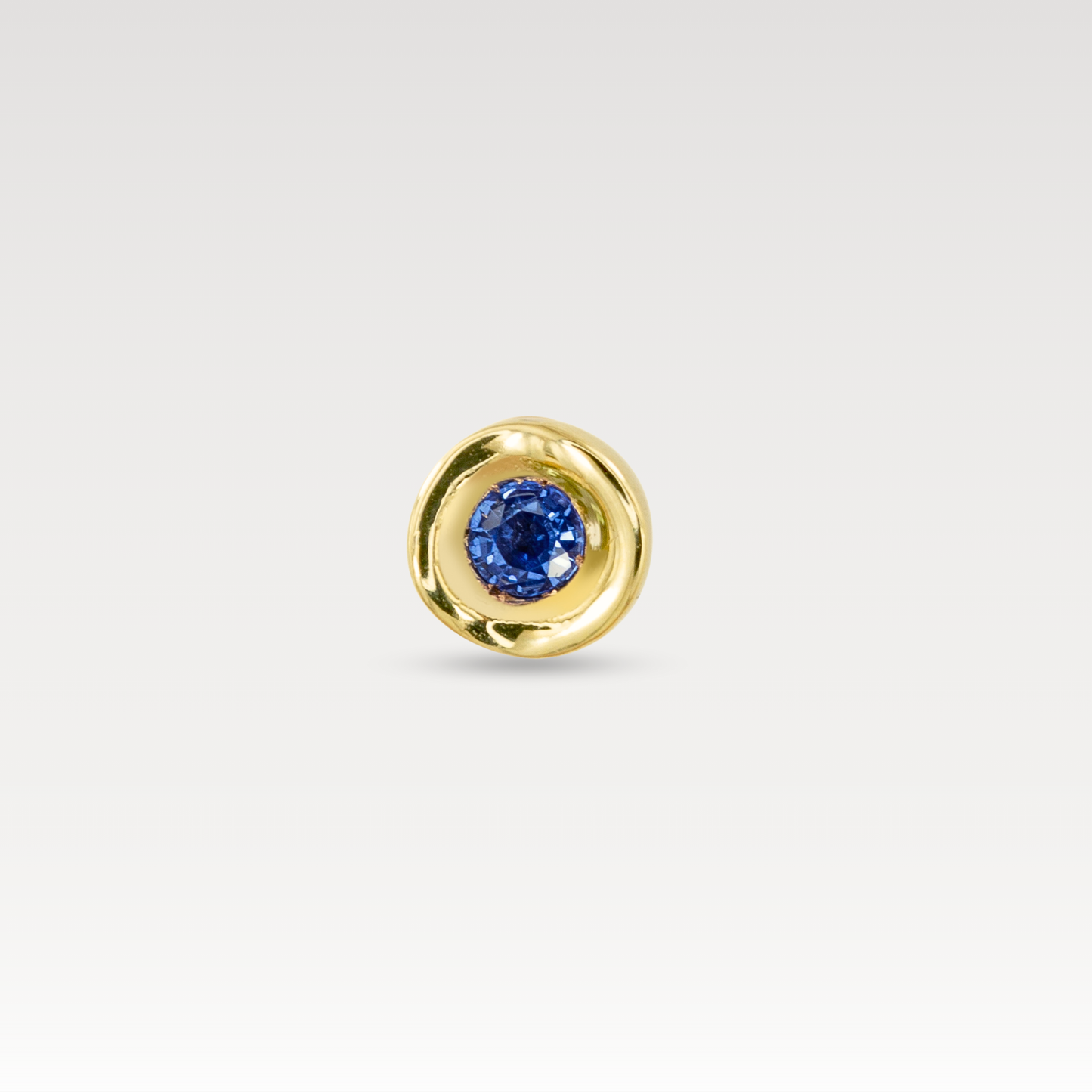 Blue Sapphire OBI no.1 Stud (single earring)
