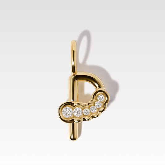 Letter P - Initial Alphabet Charm