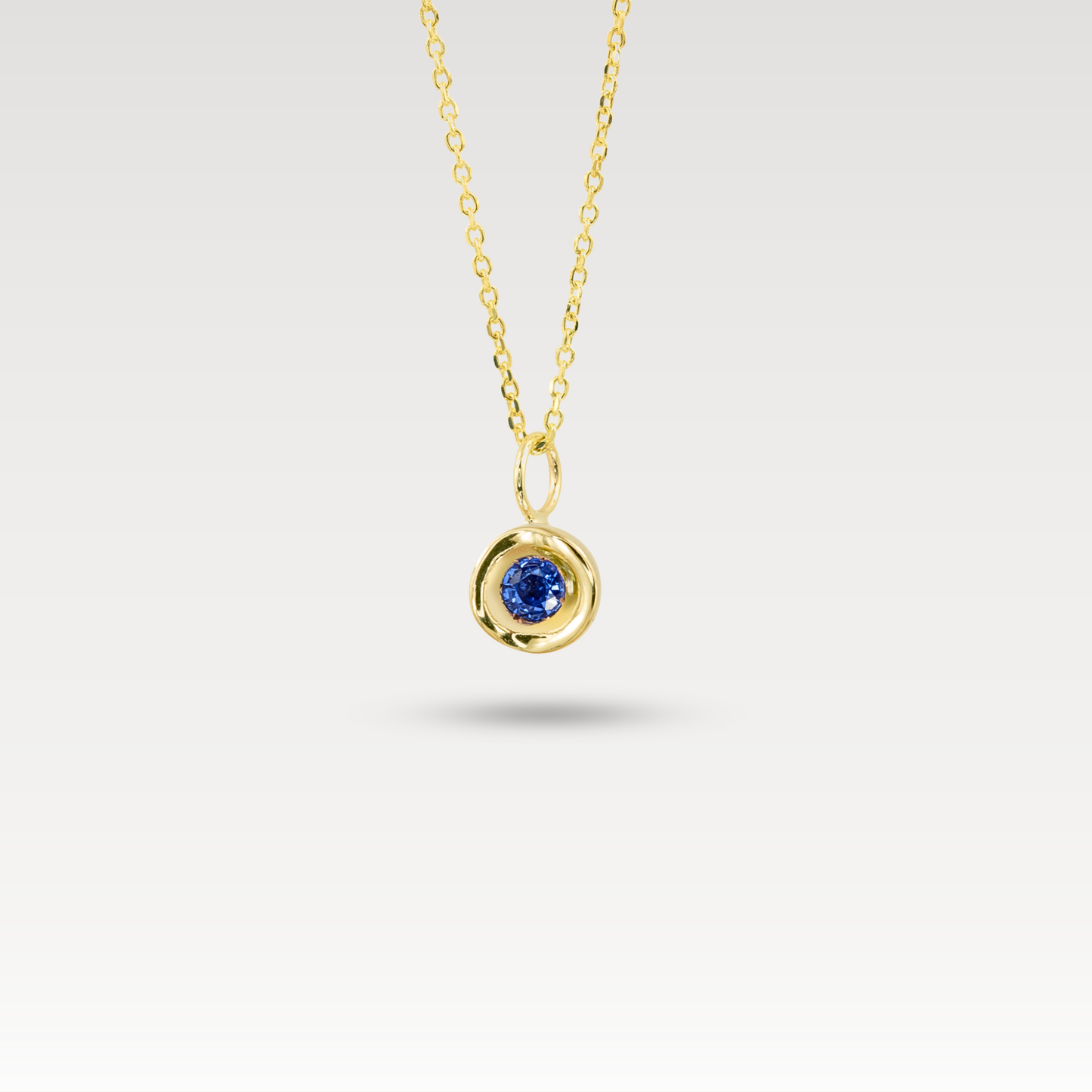 Blue Sapphire OBI no.1 Pendant (with 16"-18" chain)