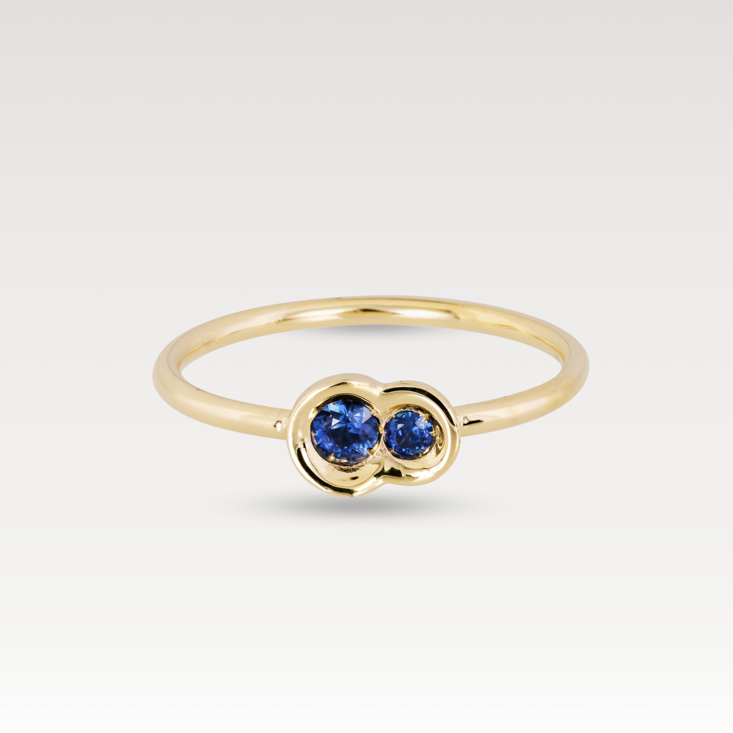 Blue Sapphire Round Obi no.2 Ring