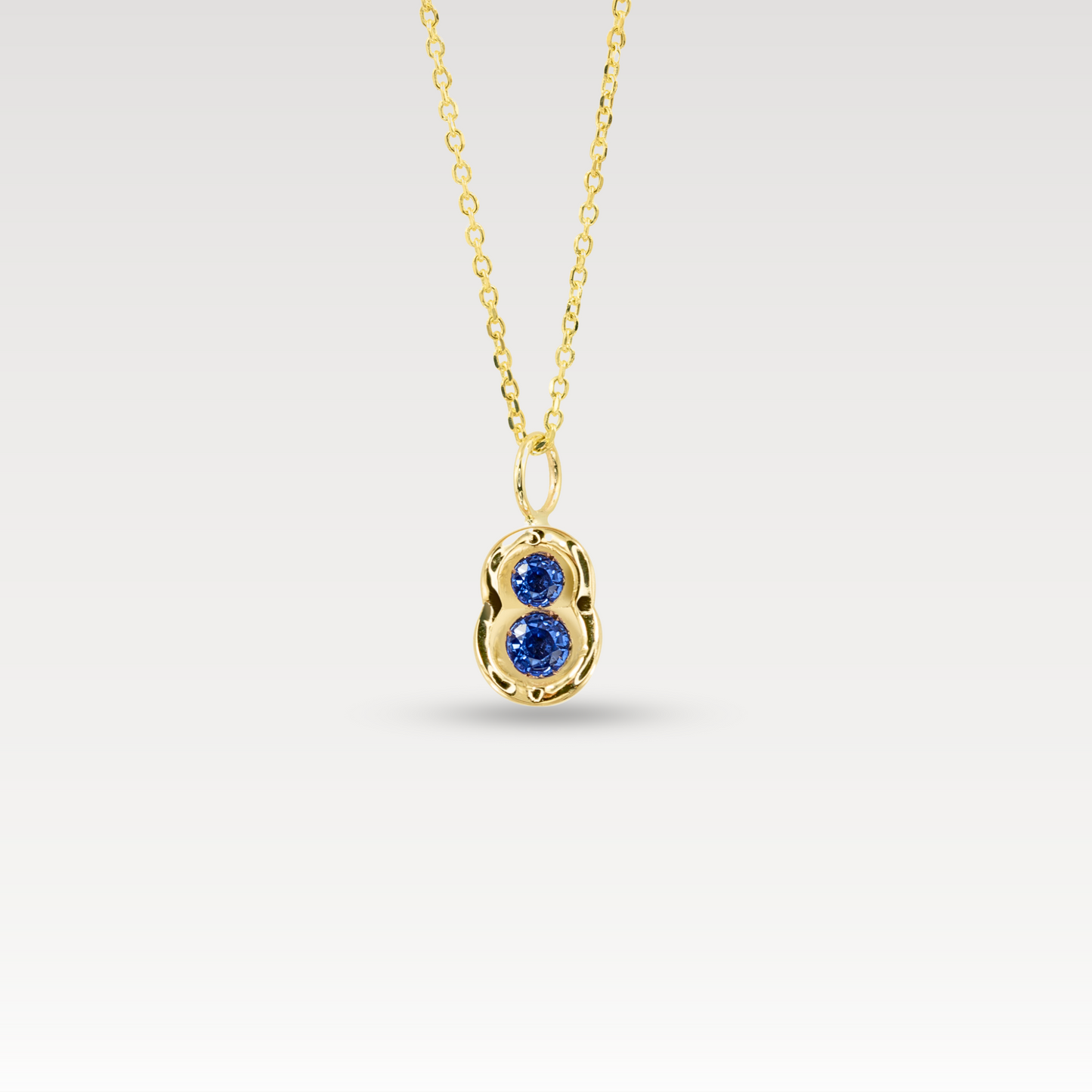 Blue Sapphire OBI no.2 Pendant (With 16"-18" chain)