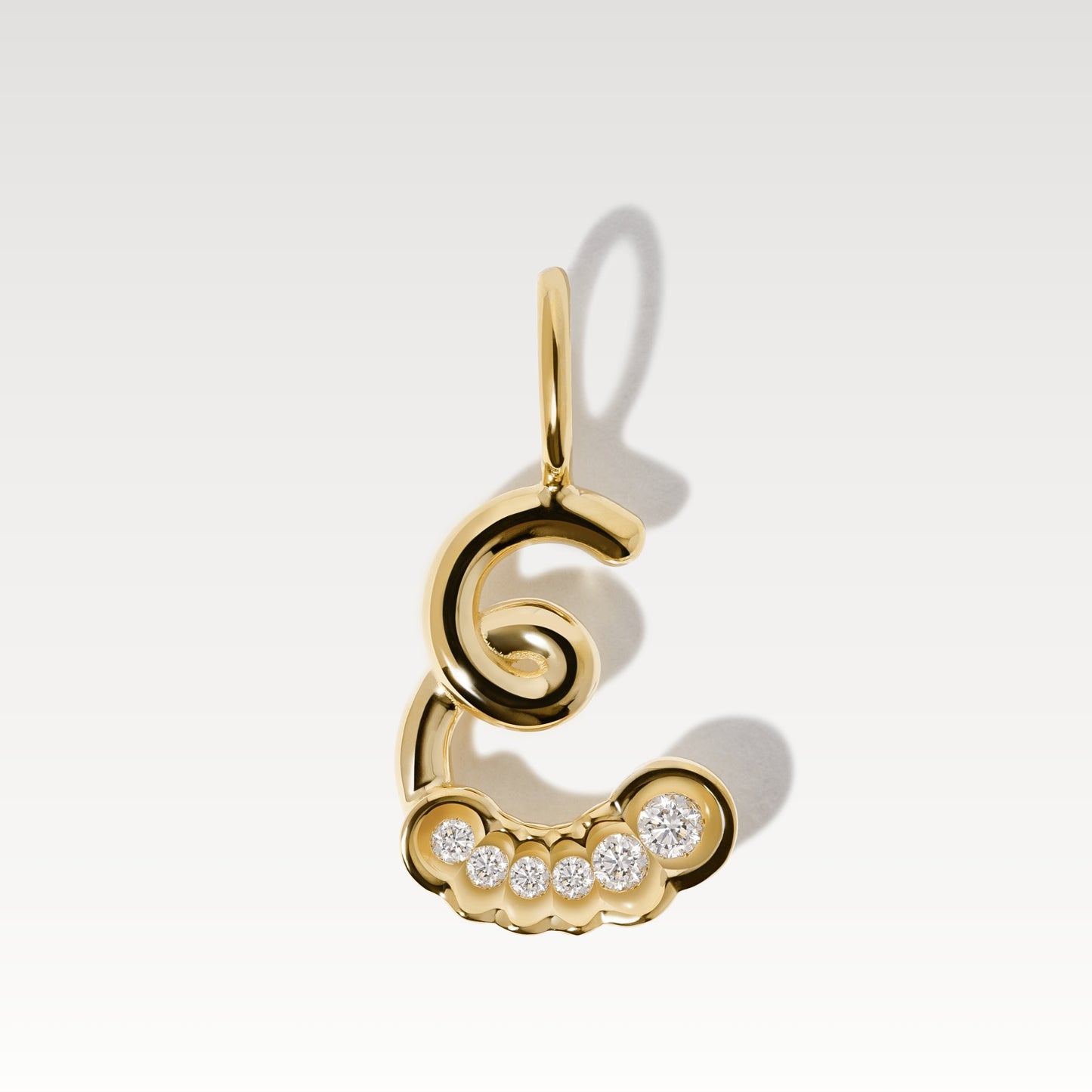 Letter E - Initial Alphabet Charm