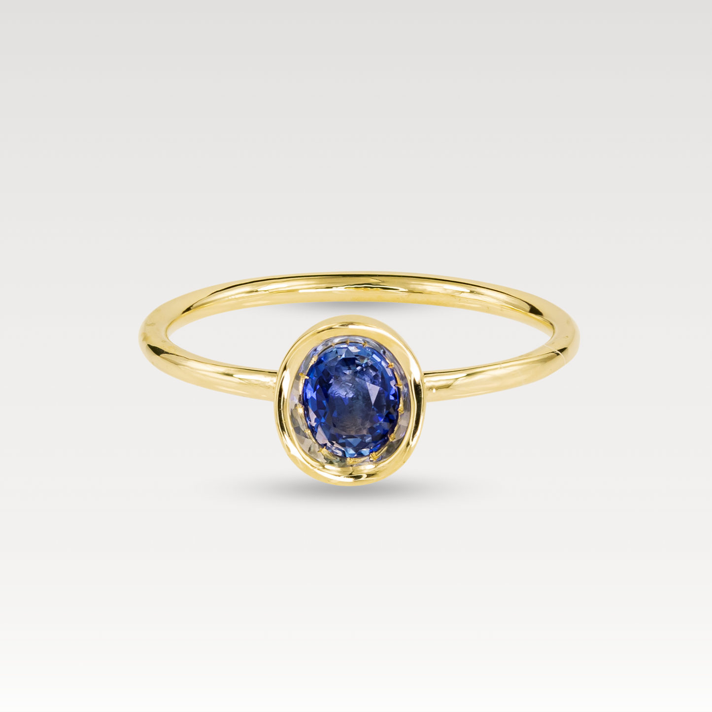 Blue Sapphire Oval Obi no.1 Ring