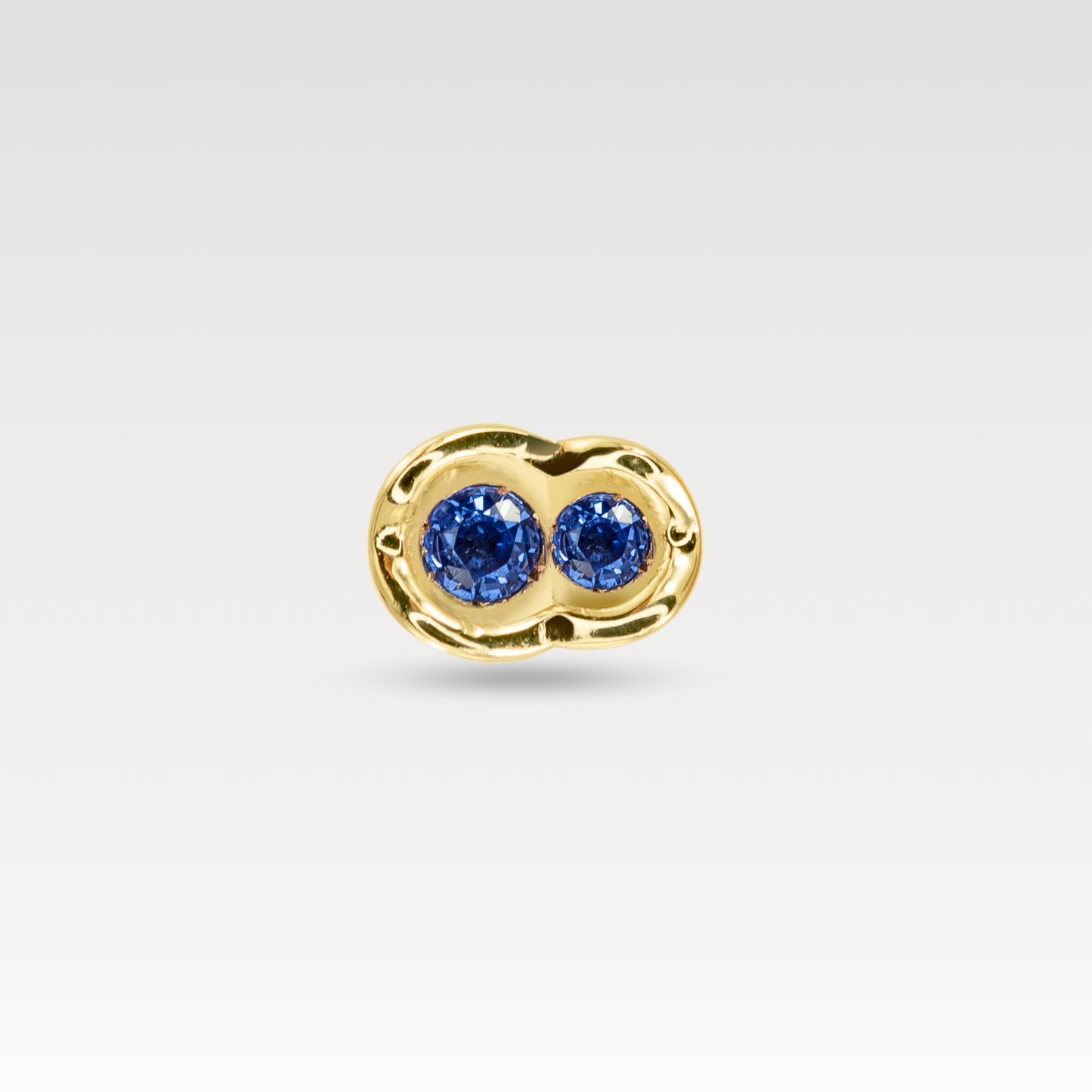 Blue Sapphire OBI no.2 Stud (single earring)