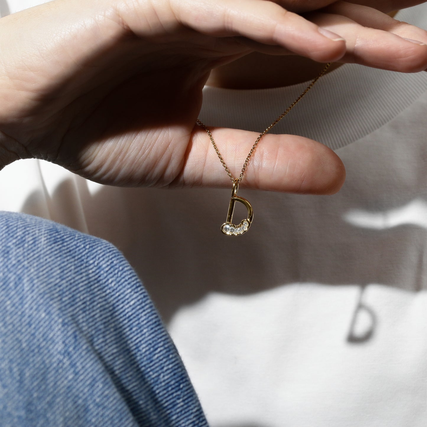 Letter D - Initial Alphabet Charm