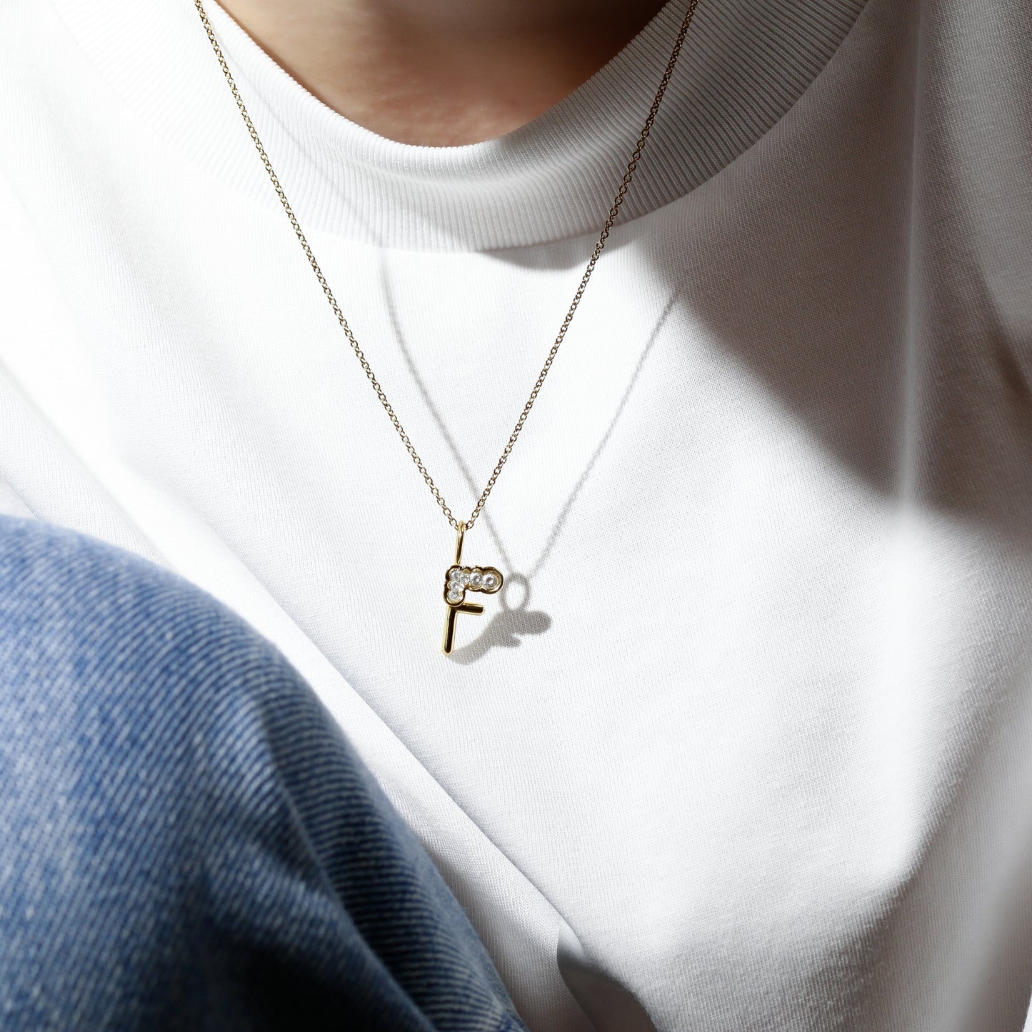 Letter F - Initial Alphabet Charm