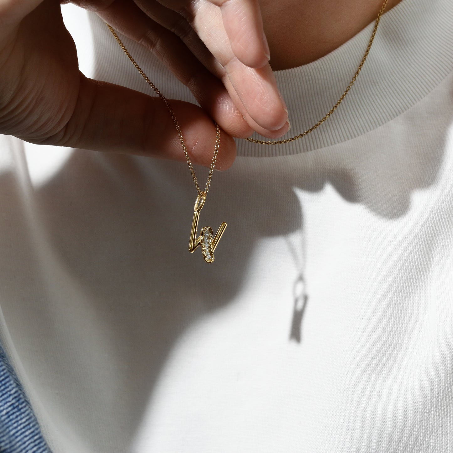 Letter W - Initial Alphabet Charm